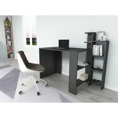 TU MESITA - Escritorio Moderno Palace con Librero color Negro