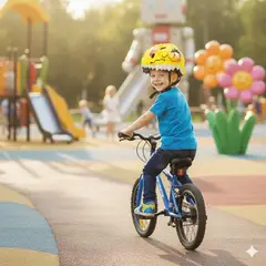 GENERICO - Casco de Bicicleta para Niños Dino Amarillo