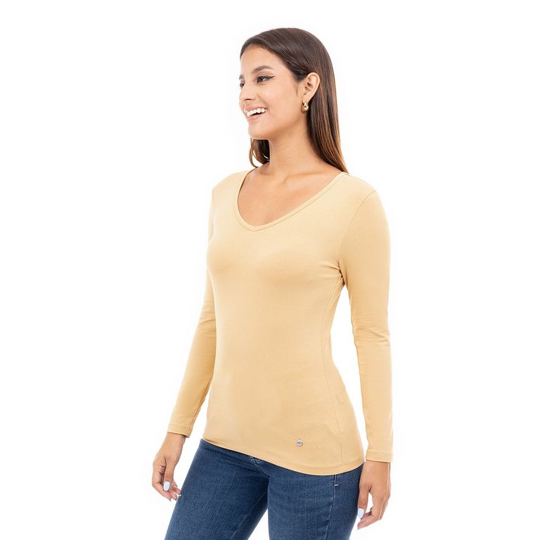 Polo Basico Jersey Full Lycra Miriam Mujer