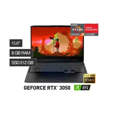 LENOVO - IDEPAD GAMING 3 15ARH7 AMD RYZEN 5 6600H 8GB 512SSD 4GB VIDEO RTX 3050 15.6" FHD WIN 11
