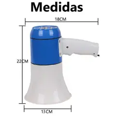 GENERICO - Megafono Bluetooth Con Grabacion de Voz 35W