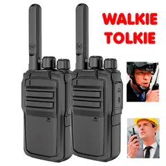 GENERICO - Walkie Talkie Radio Transmisor Receptor 16 canales 400-470MHz 3800 mAh