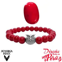 JOYERIA FENIX - Pulsera Piedra Natural Búho - Joyería Fénix
