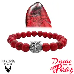 JOYERIA FENIX - Pulsera Piedra Natural Búho - Joyería Fénix