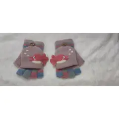 GENERICO - Guantes De Peluche De Dibujos Animados Para Niñas Sin Dedos