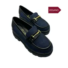 GENERICO - MOCASINES DENIM CHUNKY BLACK