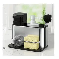 GENERICO - Dispensador de Jabón Líquido Lavavajillas Porta Esponjas