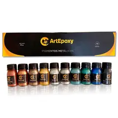 ARTEPOXY - SET DE PIGMENTOS METÁLICOS