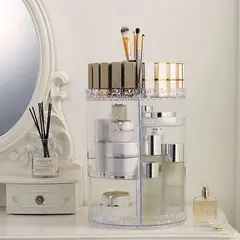 GENERICO - Organizador de maquillaje de acrílico para tocador vanity