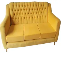 MOBILIARI - MP Oulet Sofá Chesterfield Frances Black Friday Terciopelo - Amarillo