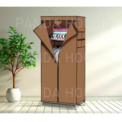 SM - ROPERO ORGANIZADOR ARMABLE DE TELA DE 1 CUERPO - MARRON