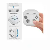 CASE - Protector de Audifonos Samsung Buds Pro Nintendo - Blanco