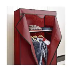 SM - ROPERO ORGANIZADOR ARMABLE DE TELA DE 1 CUERPO - VINO