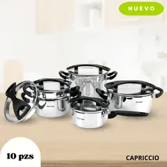 RECORD - Juego De Ollas Capriccio Acero Inoxidable 10 Piezas