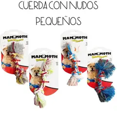 MAMMOTH - Cuerda Con Nudos Para Perros - Azul - Rojo