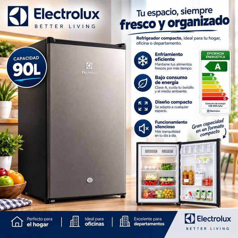 Frigobar 90 litros Premium Gris ERD090G2HWG