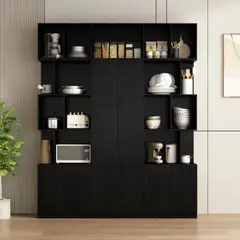 TU MESITA - Alacena Organizador de Cocina Sayuri color Negro