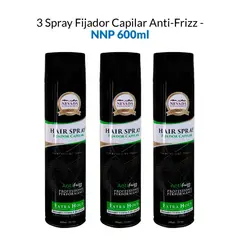 NEVADA NATURAL PRODUCTS - Spray Fijador Capilar Anti-Frizz Nevada 600ml 3 Unidades