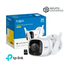TP LINK - Cámara Vigilancia IP Exterior Tapo C325WB 4MP 2K + Micro SD 256GB