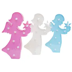 GENERICO - Lámpara Decorativa Led Mesa // Forma de Angel // 3 unidades