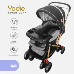 BABY HAPPY - Coche Cuna de Lujo «Yodie» Black