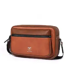 BULLCAPTAIN - - Morral de Cuero Pu Mate DJB-0105-PU-OR Naranja