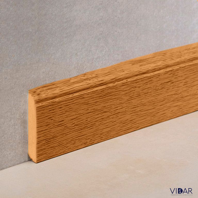 ZOCALO HDF ROBLE CEREZO VENTA POR CAJA DE 10 UNIDADES