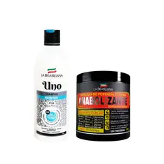 LA BRASILIANA - Shampoo uno + Máscara anabolizante