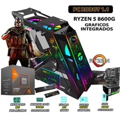 AMD - Computadora PC Ryzen 5 8600G RAM 16GB DISCO 500GB SSD CON GRAFICOS RADEON