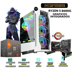 AMD - Computadora PC Ryzen 5 8600G RAM 16GB DISCO 500GB SSD CON GRAFICOS RADEON.