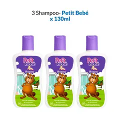 GENERICO - Shampoo Petit Bebé 130ml 3 Unidades