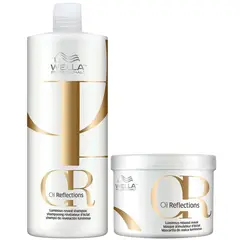 WELLA - OIL REFLECTIONS Dúo Shampoo 1L + Mask 500 ml