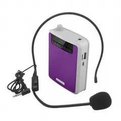 SEISA - Amplificador de Voz Portátil Recargable con Micrófono Vincha - Radio FM y Alta Potencia