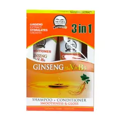NEVADA NATURAL PRODUCTS - Shampoo 420ml + Acondicionador 200ml Ginseng V-B5