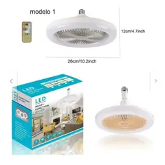 GENERICO - Foco ventilador de techo ahorrador inteligente + control y fragancia