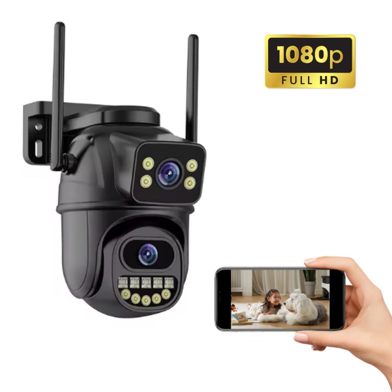 Camara De seguridad Smart Ip Wifi Doble Lente 4k Ultra Hd
