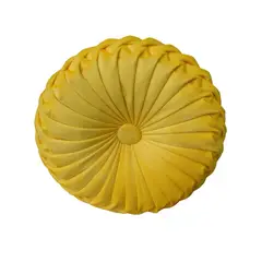 GENERICO - Cojín Decorativo Zenith Redondo Amarillo