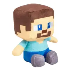 GENERICO - Peluche Steve Minecra Importado - Mide 25 cm alto
