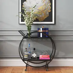 VENTITAS HOME - Carro Bar Tianez Negro