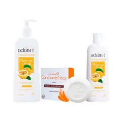GENERICO - Crema Corp Maracuyá y Vainilla 450Gr y 150Gr + Jabón Concha Nacar 80Gr