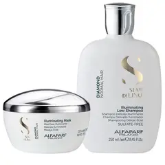 ALFAPARF MILANO - ALFAPARF SEMI DI LINO Diamond Dúo Shampoo 250 ml + Mask 200 ml