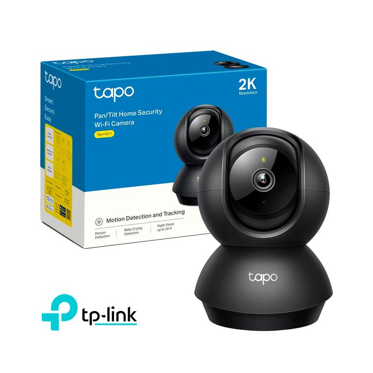 Cámara de Seguridad Tp-Link Tapo C211 2K 3MP Wi-Fi Giratoria 360