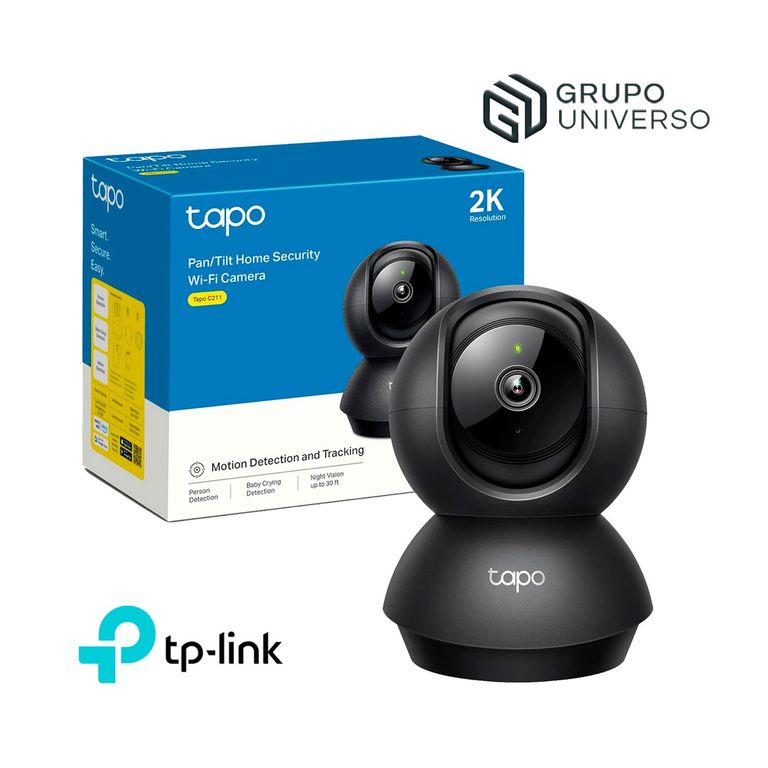 Cámara de Vigilancia IP Tapo C211 2K 3MP Tp-Link Giratoria 360