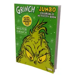 GENERICO - Libro para colorear y de actividades Jumbo The Grinch Navidad 25x17 cm.