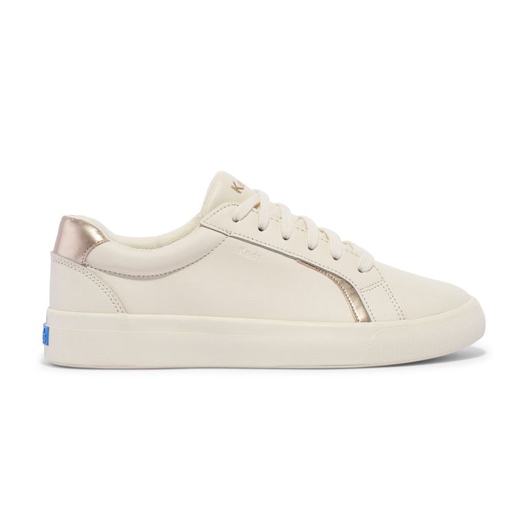 Zapatilla Mujer Pursuit Cuero Blanca