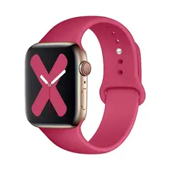 GENERICO - CORREA DE SILICONA PARA WATCH 44-45-46-49 MM ROJO GRANADA