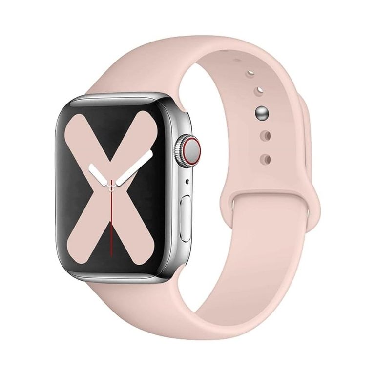 CORREA DE SILICONA PARA WATCH 44-45-46-49 MM ROSA ARENA