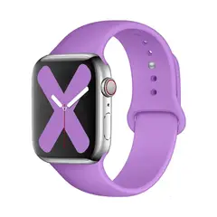 GENERICO - CORREA DE SILICONA PARA WATCH 38-40-41-42 MM MORADO PURPURA