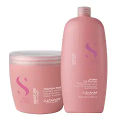 ALFAPARF MILANO - ALFAPARF SEMI DI LINO – Nutritive Dúo Shampoo 1L + Mask 500 ml