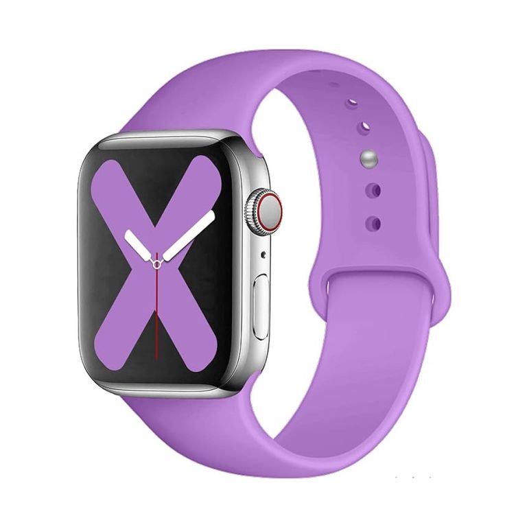 CORREA DE SILICONA PARA WATCH 44-45-46-49 MM MORADO PURPURA